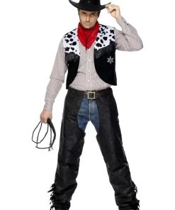 Smiffy's Cowboy Chaps And Vest Set