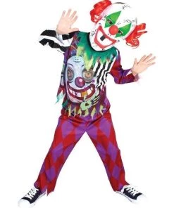Rubies Crazed Clown Scary Lenticular Children's Halloween Costume