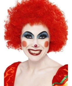 Smiffy's Clown Crazy Red Curly Wig Womens