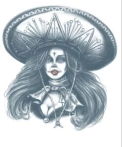Tinsley Transfers Bandita Day Of The Dead Temporary Tattoo