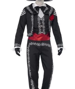 Smiffy's Day Of The Dead Senor Bones Mexican Costume Mens