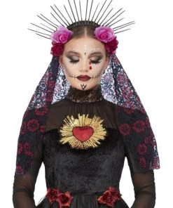 Smiffy's Day Of The Dead Deluxe Sunburst Headband Womens