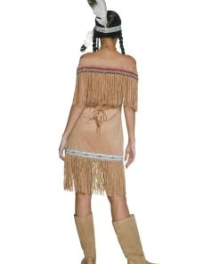 Smiffys Womens Deluxe Native American Inspired Lady Costume