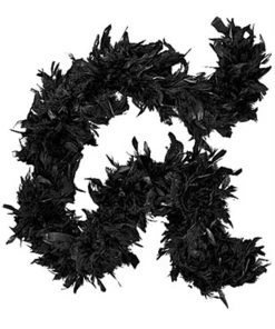Sweidas Feather Boa Deluxe Plush Black