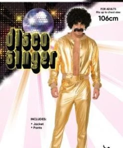 Tomfoolery Disco Singer Gold Mens Outfit