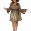 Leg Avenue Disco Doll 70s Shimmering Plus Size Curvy Costume Womens