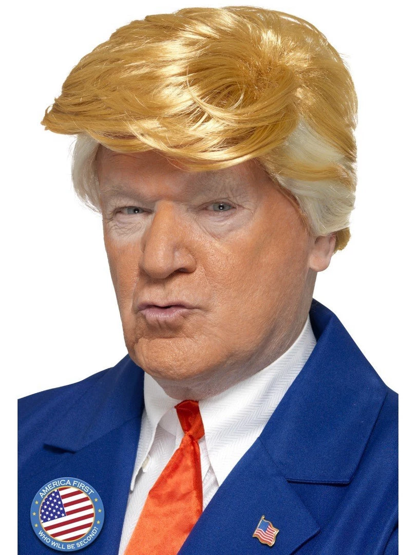 Smiffy's Donald Trump Costume Wig Fancy Dress Side Flick Hair Mens 3 Smiffy's Donald Trump Costume Wig Fancy Dress Side Flick Hair Mens