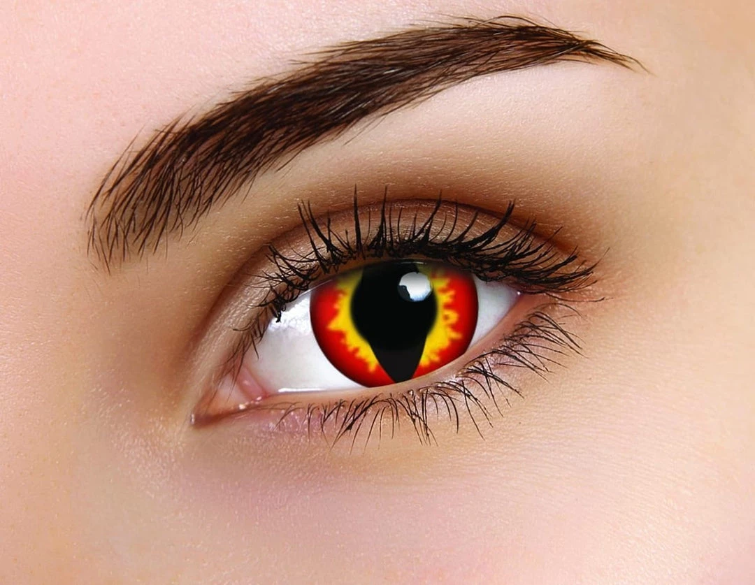 ColourVue Dragon Eye Halloween Coloured Contact Lenses 3 ColourVue Dragon Eye Halloween Coloured Contact Lenses