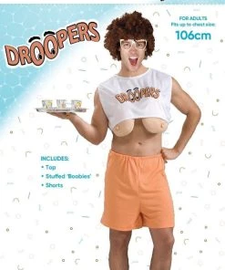 Tomfoolery Droopers Boobs Adult Costume