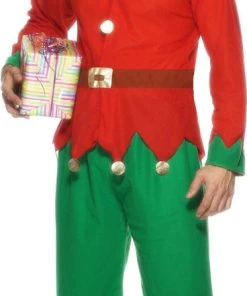 Smiffy's Elf Christmas And Fairy Tale Adult Elf Costume