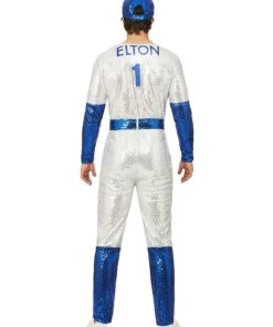 Smiffy's Mens Elton John Deluxe Sequin Baseball Costume