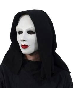 Zagone Evil Nun Latex Face Mask UV Glow