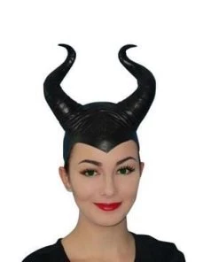 Carnival Products Mal Evil Fairy Queen Horns Black Costume Halloween Headdress Womens