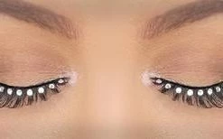 Carnival Products Womens Eyelashes Crystals Black Glamour