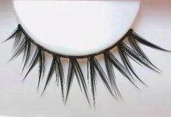 Carnival Products Womens Eyelashes Zig Zag Black