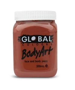 Global Colours Brown Body And Face Paint Buy Costumes