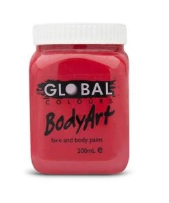 Global Colours Deep Red Body And Face Paint Buy Costumes