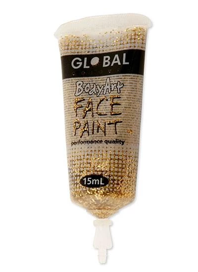 Global Colours Gold Glitter Body And Face Paint Buy Costumes 5 Global Colours Gold Glitter Body And Face Paint Buy Costumes