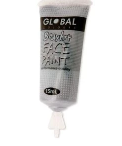 Global Colours Silver Metallic Body And Face Paint