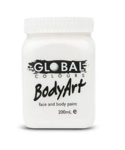 Global Colours White Body And Face Paint Womens