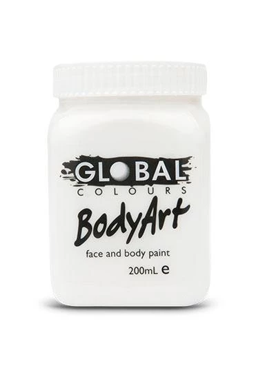 Global Colours White Body And Face Paint Womens 3 Global Colours White Body And Face Paint Womens