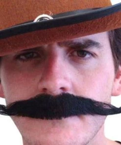 Carnival Products Outlaw Moustache Black Mens