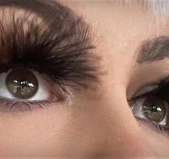 Carnival Products Womens Fluffy Eyelashes Brown And Black