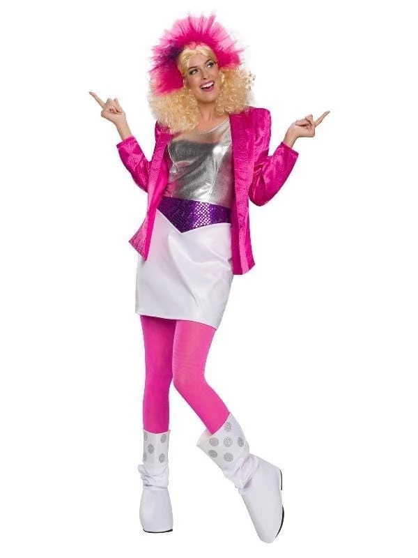 Rubies Womens Glam Rock Barbie Women's 80's Costume 3 Rubies Womens Glam Rock Barbie Women's 80's Costume