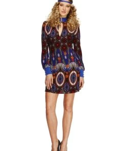 Smiffy's Go Go Penny Lane Women's 60s 70s Hire Costume