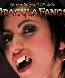 Carnival Products Fangs Gold Plated Perfect Bite Buy Costumes