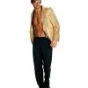 Rubie's Mens Disco Gold Sequin Bling Popstar Jacket