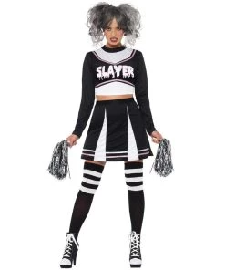 Smiffy's Cheerleader Gothic Halloween Costume