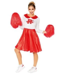 Amscan Womens Grease Sandy Rydell Cheerleader Adult Costume