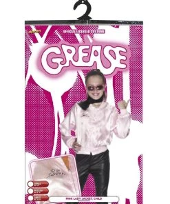 Smiffy's Grease Pink Ladies Jacket For Girls 8 Smiffy's Grease Pink Ladies Jacket For Girls