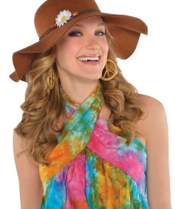 Amscan Groovy 60s Hippie Floppy Felt Music Festival Hat
