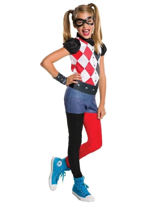 Rubie's Harley Quinn DC Super Hero Girls Classic Costume 3 Rubie's Harley Quinn DC Super Hero Girls Classic Costume