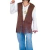 Tomfoolery Mens Fringed Hippie Vest For Men