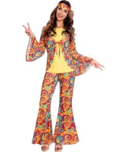 Amscan Hippie Woman Adult Costume Womens