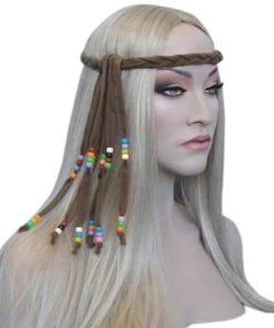Carnival Products Womens Hippie Costume Headband With Beads