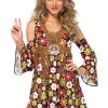 Leg Avenue Hippie Women's Starflower Hippie Fancy Dress Party Costume