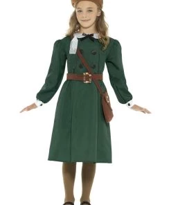 Smiffys Historical WW2 Evacuee Girl Children's Costume Tween