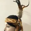 Interalia Indian Headband Pheasant Feather American Native Headdress Womens