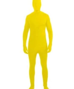 Tomfoolery Mens Invisible Man Yellow Bodysuit
