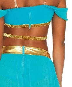 Leg Avenue Jasmine Oasis Princess Arabian Sexy Belly Dancer Genie Womens Costume