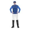 Amscan Jockey Men's Costume Set Blue And Black