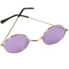 Sweidas Hippie Purple Round Glasses Rock Star Costume Sunglasses Womens