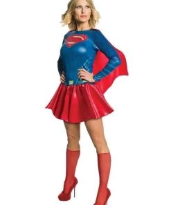 Rubie's Supergirl Superhero Superwomen Costume DC Comics Fancy Dress Womens