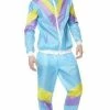 Karnival Costumes 80s Shell Suit Tracksuit Costume For Men
