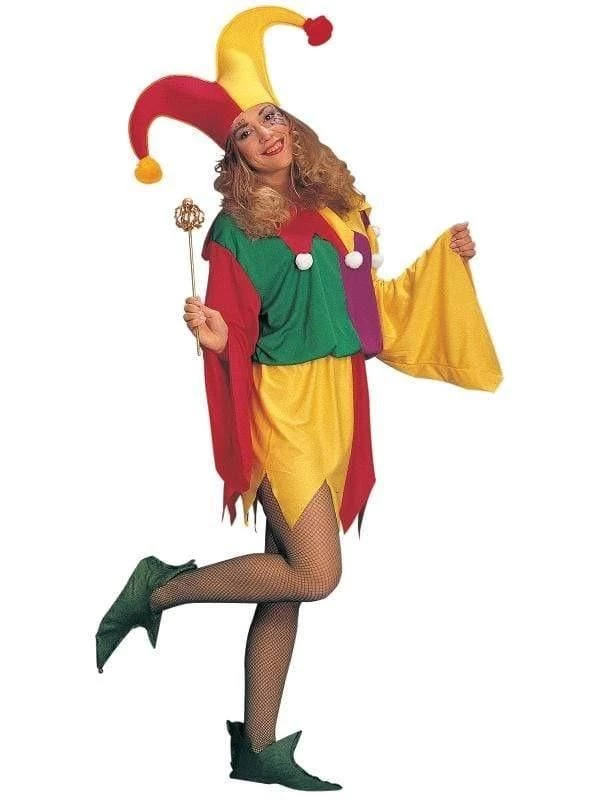 Rubies Kings Jester Women's Medieval Costume 3 Rubies Kings Jester Women's Medieval Costume