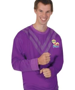 Rubie's Lachy Purple Wiggles Deluxe 30th Anniversary Costume Top For Adults